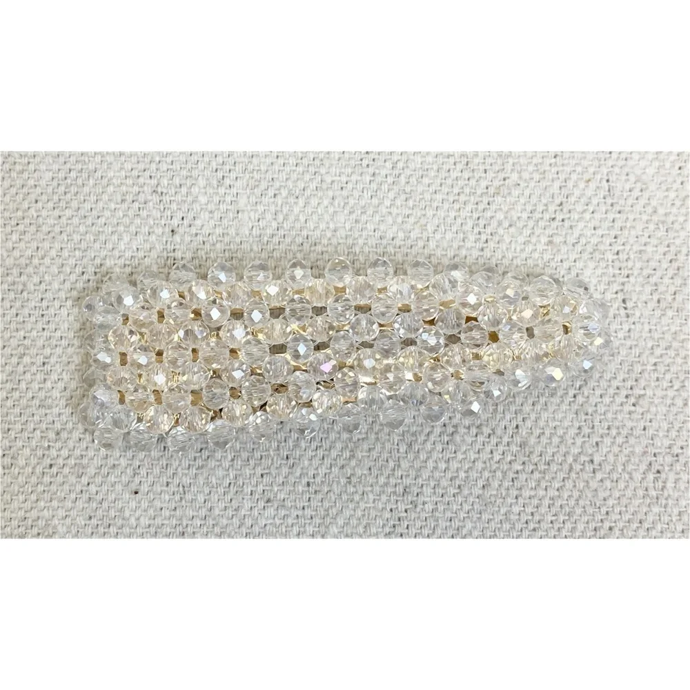 Crystal embellished large hair barrette